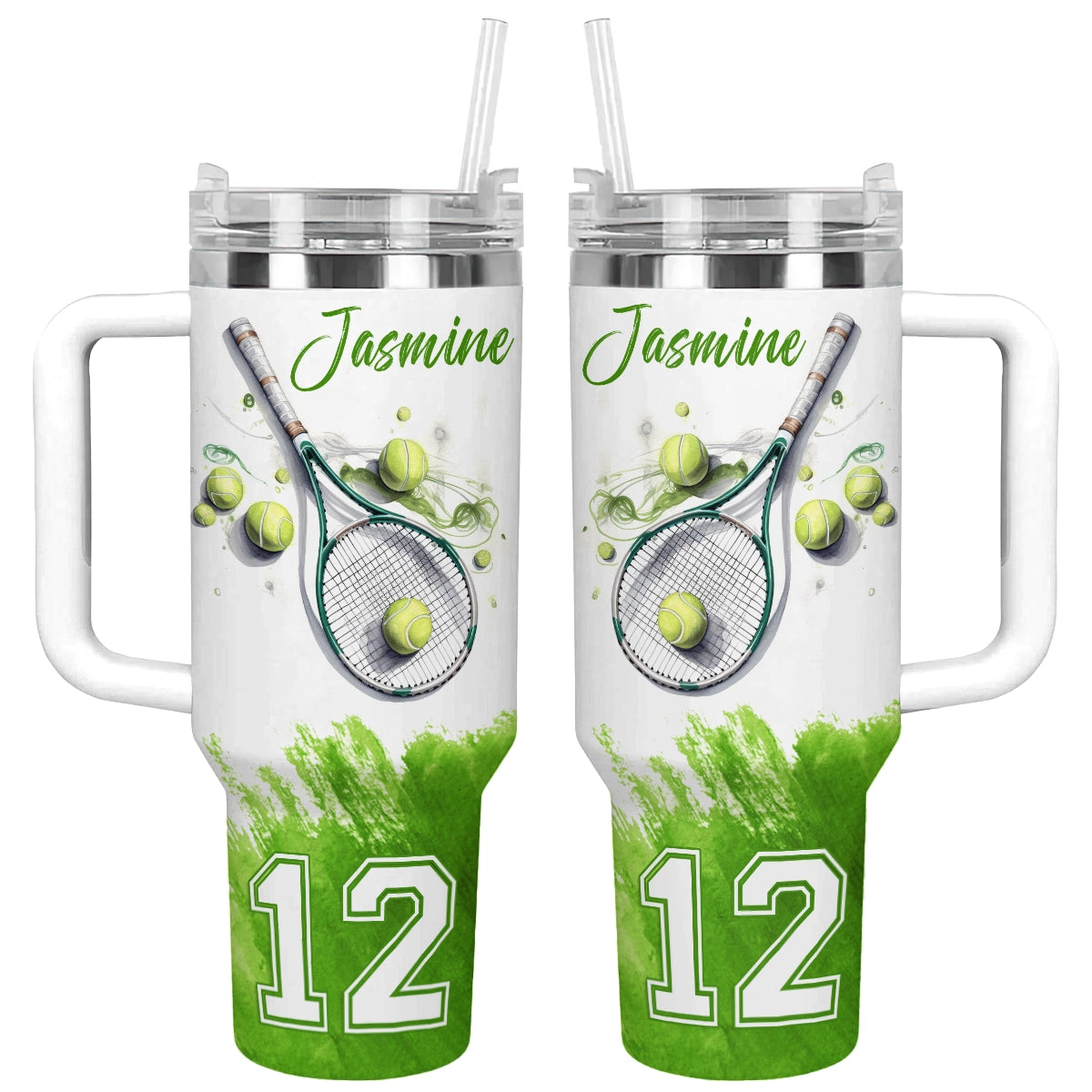 Shineful Tumbler Personalized Strength Tennis