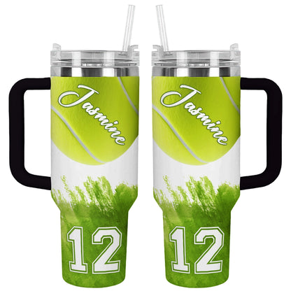 Shineful Tumbler Personalized Green Ace Tennis