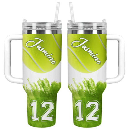 Shineful Tumbler Personalized Green Ace Tennis