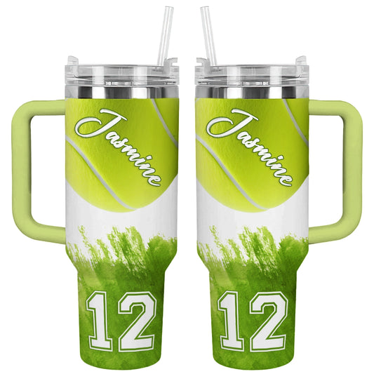 Shineful Tumbler Personalized Green Ace Tennis