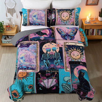 Shineful All Season Quilt 3-Piece Set - Mystical Slumber Tarot