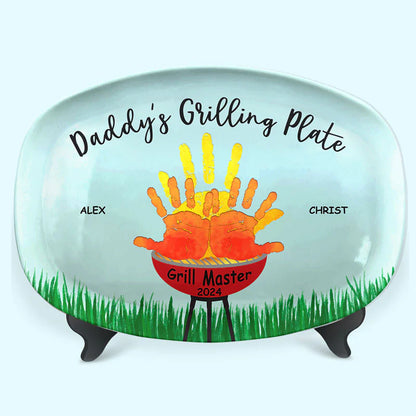 Shineful Daddy Grill Master - Personalized Dinner Plate