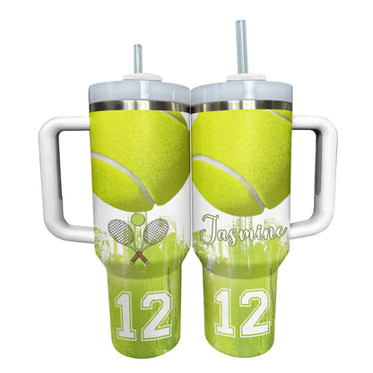 Shineful Personalized Tumbler Strongest Tennis