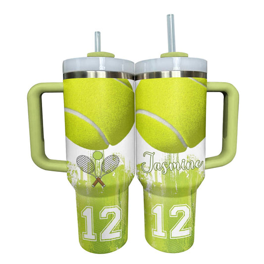 Shineful Personalized Tumbler Strongest Tennis