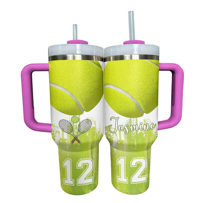 Shineful Personalized Tumbler Strongest Tennis