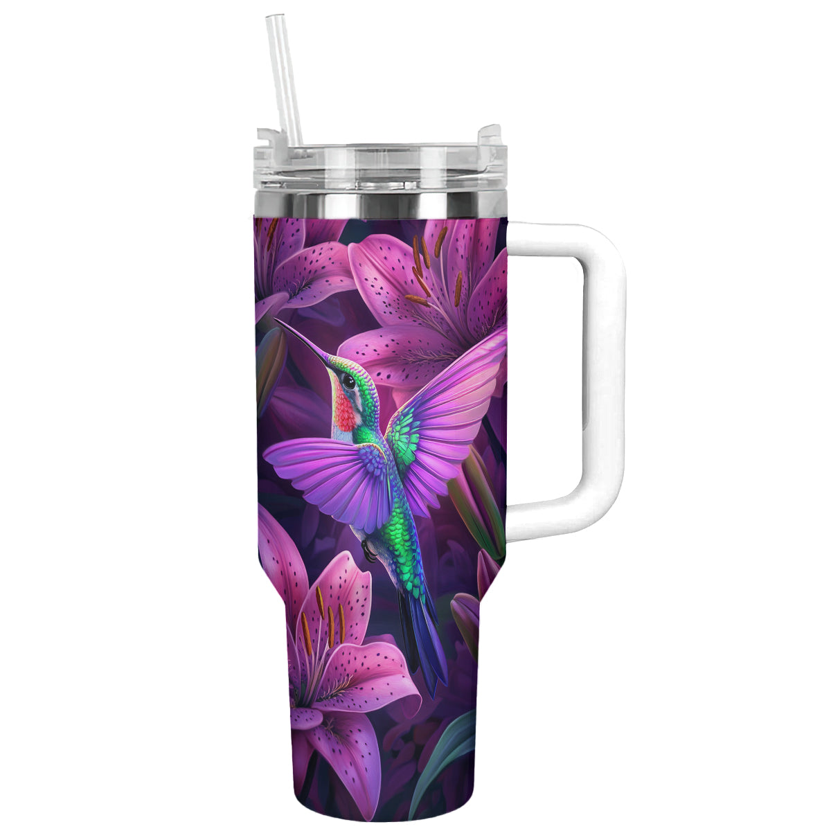 Shineful Tumbler Twilight Blooms : la visite du colibri en soirée