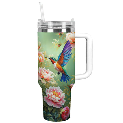 Shineful Tumbler Blooming Hummingbird