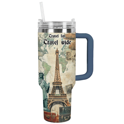 Shineful Tumbler Travel Far, Travel Wide