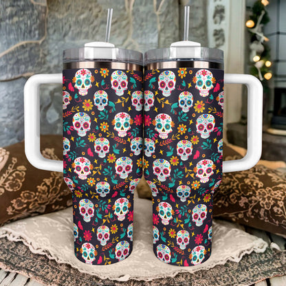 Shineful Tumbler Sugar Skull Elegance