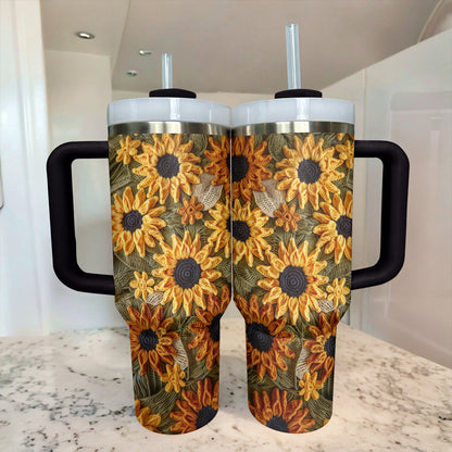 Shineful Tumbler Sunflower Crochet Harmony