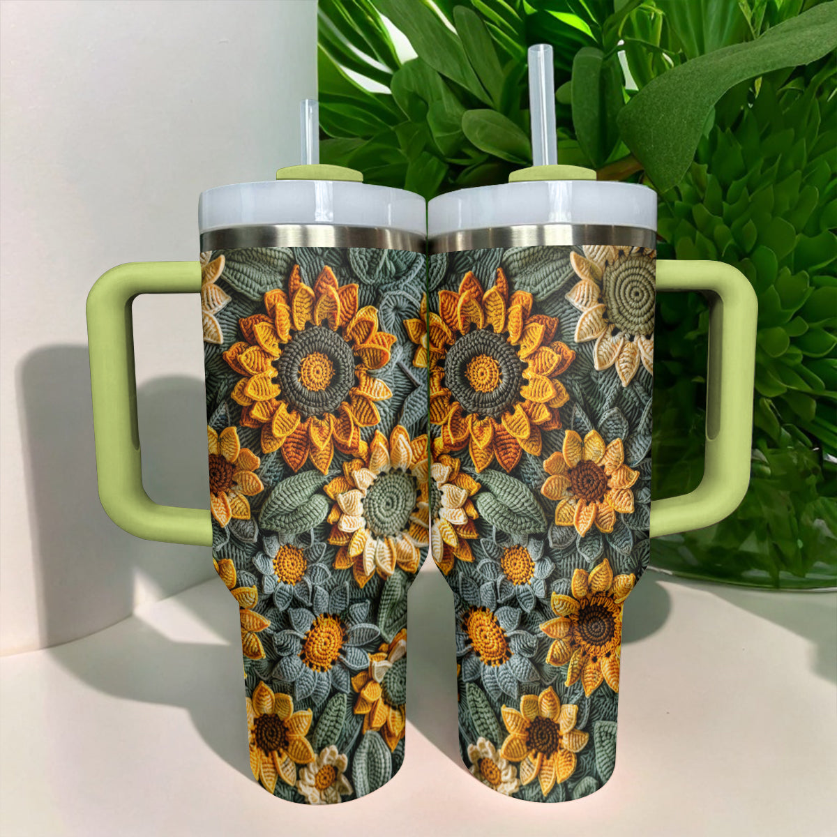 Shineful Tumbler Sunflower Crochet Delight