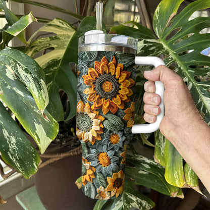 Shineful Tumbler Sunflower Crochet Delight