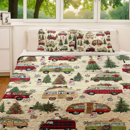 Shineful All Season Quilt 3-Piece Set Holiday Road Trip