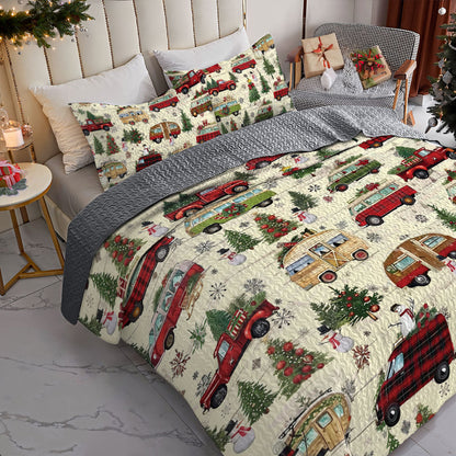 Shineful All Season Quilt 3-Piece Set Holiday Road Trip