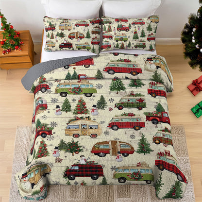 Shineful All Season Quilt 3-Piece Set Holiday Road Trip