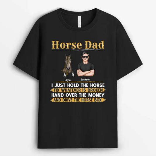 Shineful Father Gift - Horse Dad Personalized Unisex T-Shirt