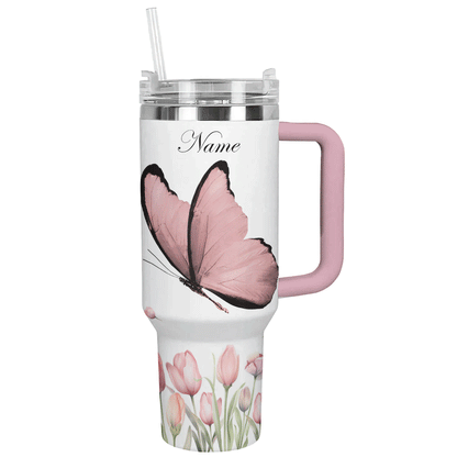 Verre brillant Tulipe Papillon