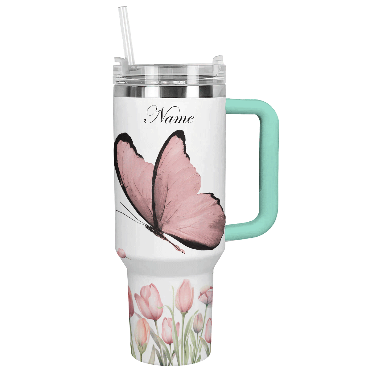 Verre brillant Tulipe Papillon