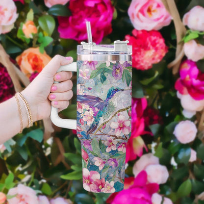 Shineful Tumbler Blossom Hummingbird