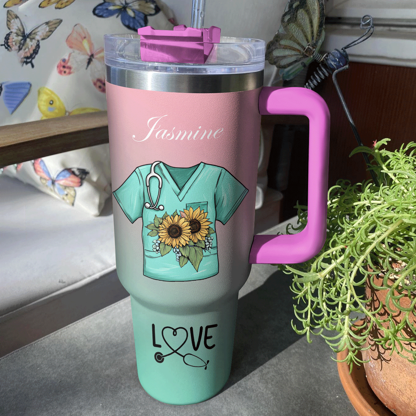 Shineful Tumbler Sunflower Nurse