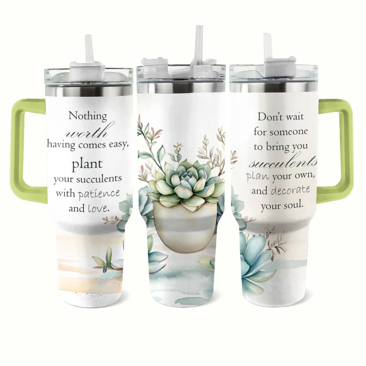 Inspiration succulente Shineful Tumbler : Nourrissez votre âme