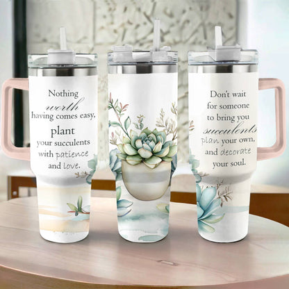 Inspiration succulente Shineful Tumbler : Nourrissez votre âme