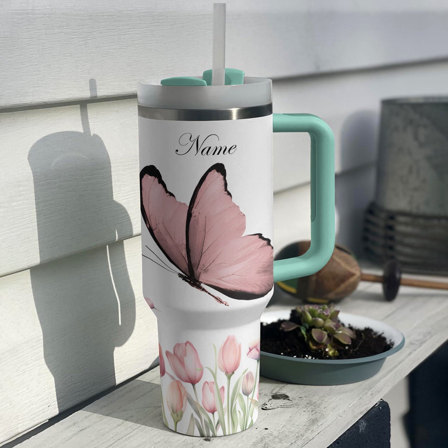 Shineful Tumbler Tulip Butterfly