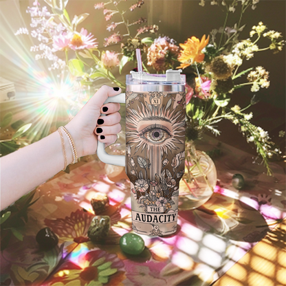 Shineful Tumbler The Audacity Tarot Card Skeleton KL30