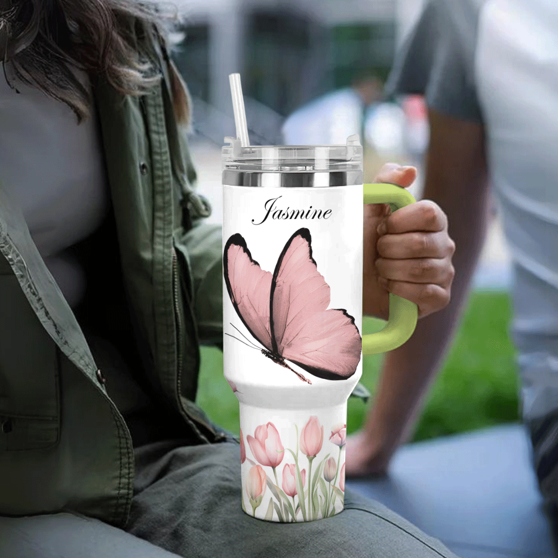 Verre brillant Tulipe Papillon