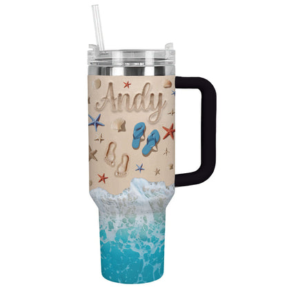 Shineful Tumbler Personalized Sandy Shores