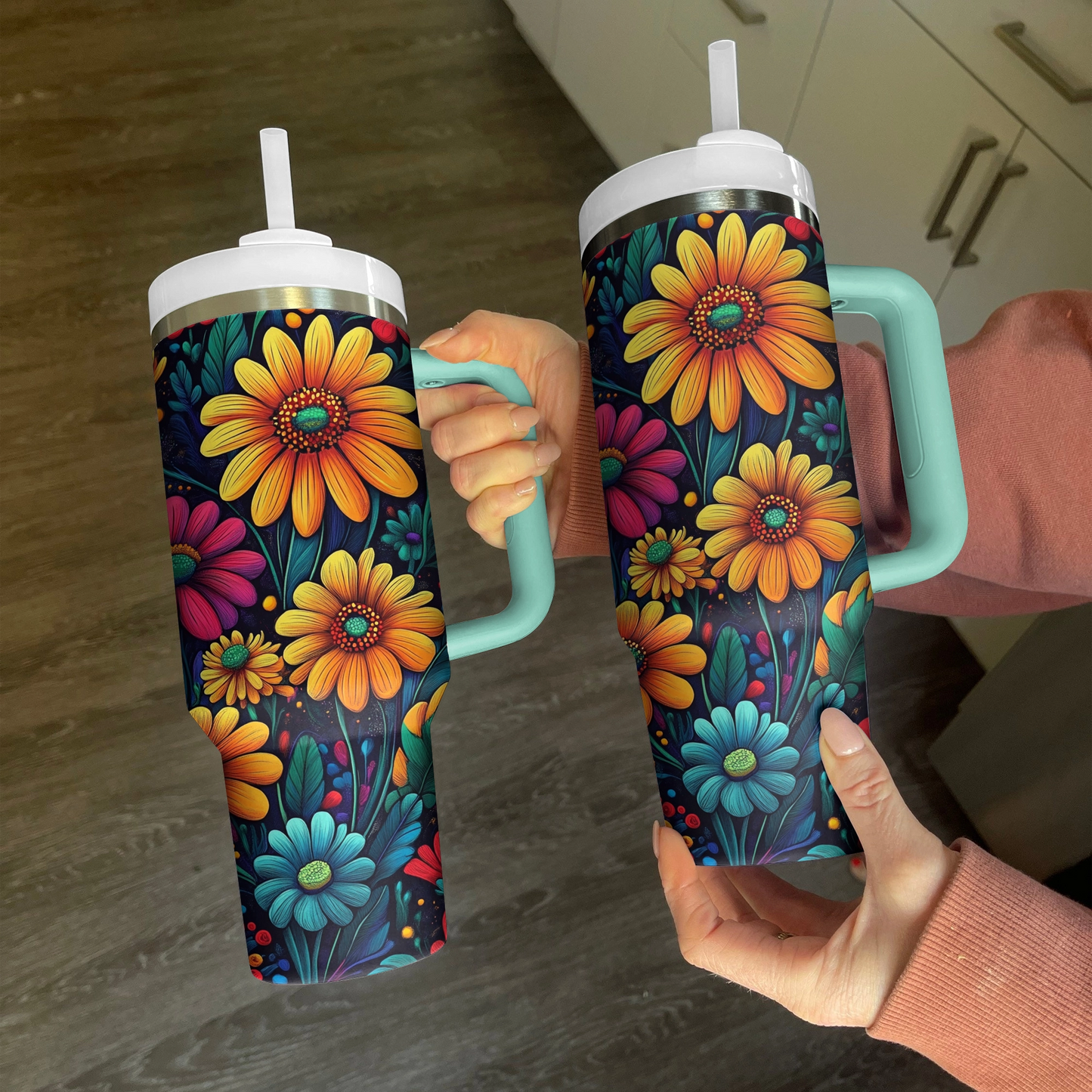 Shineful Tumbler Hippie Flower Power