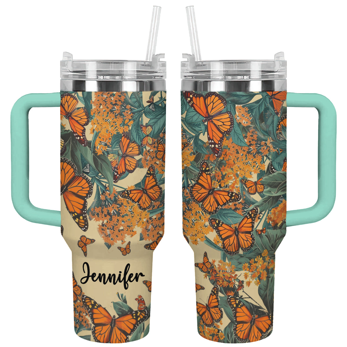 Shineful Tumbler Monarch Butterfly Garden