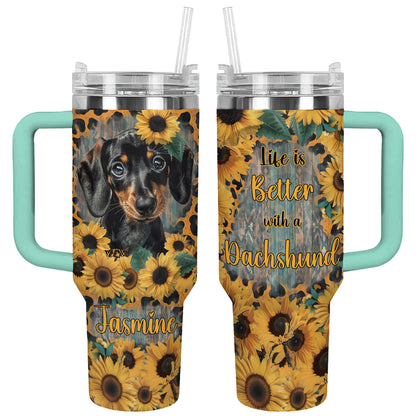 Shineful Tumbler Sunflower Dachshund