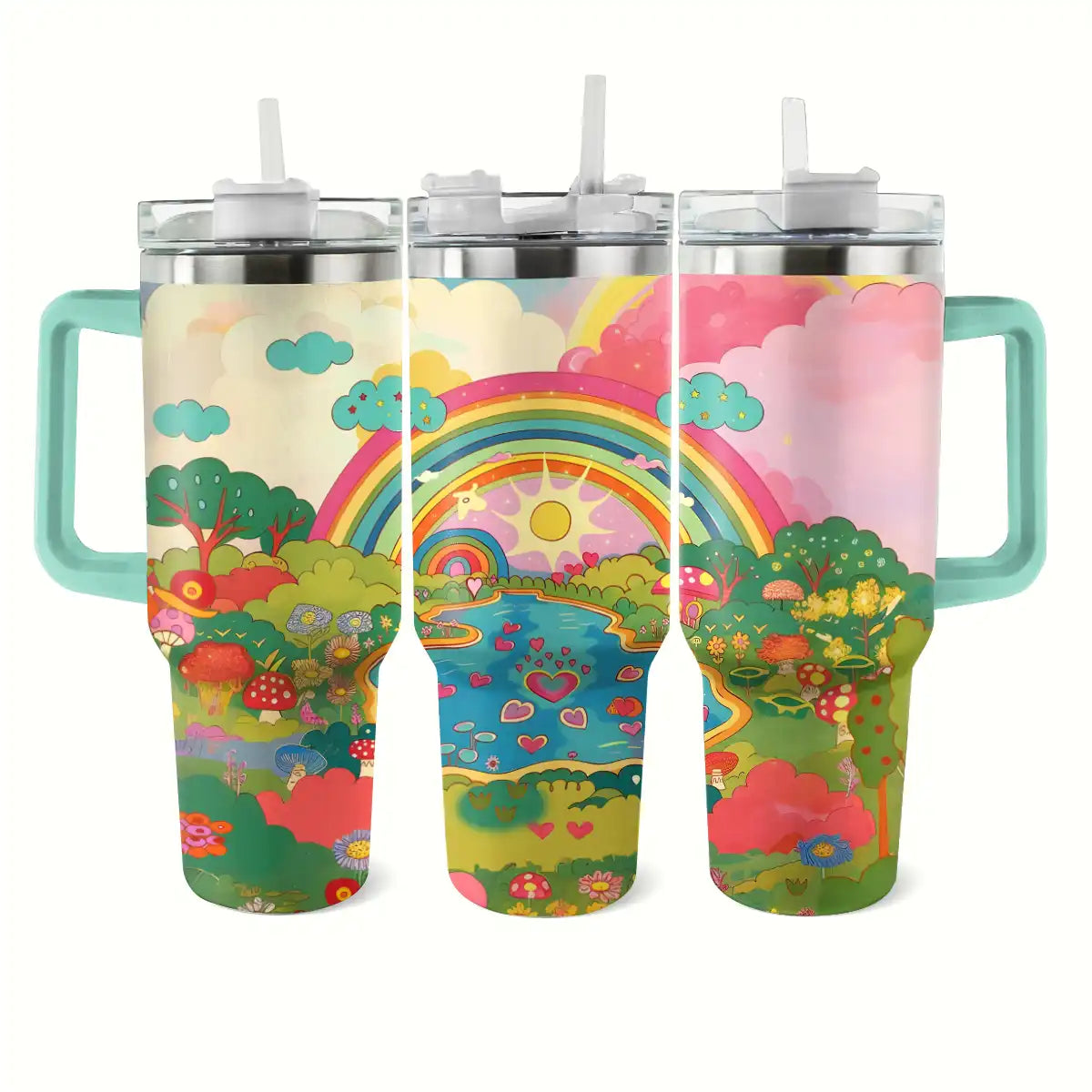 Glänzender Becher Rainbow Fantasy