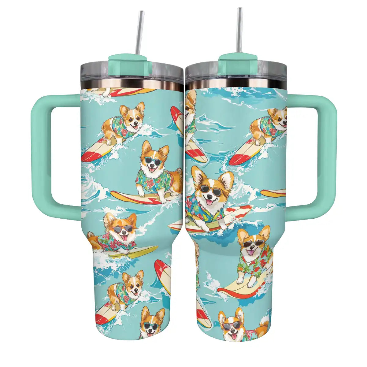 Corgis nageurs Shineful Tumbler