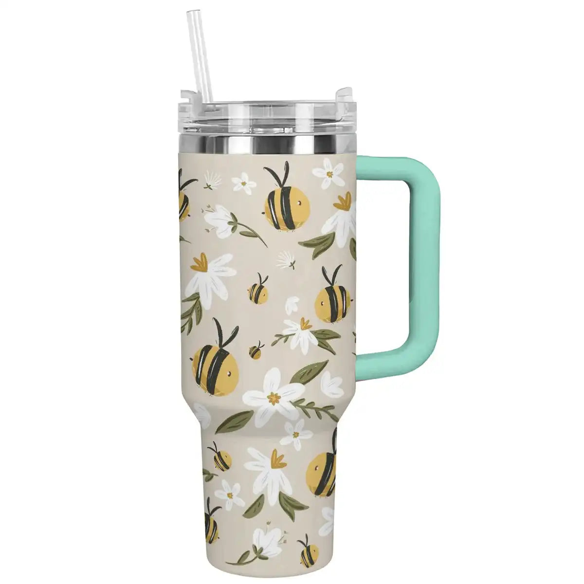 Shineful Tumbler Floral Bees