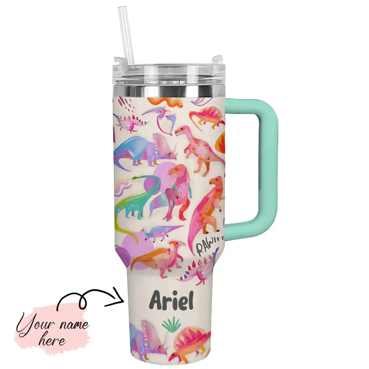 Shineful Tumbler Colorful Dinosaurs