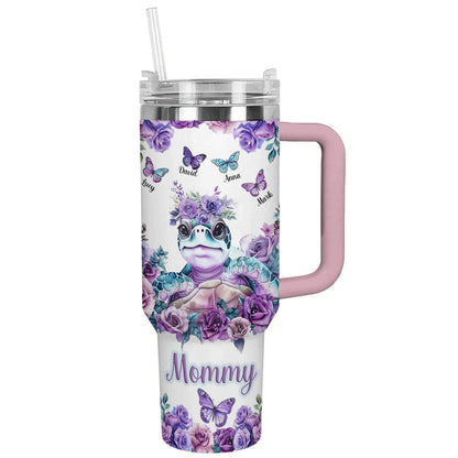 Shineful Tumbler Personalized Turtle Love Mom