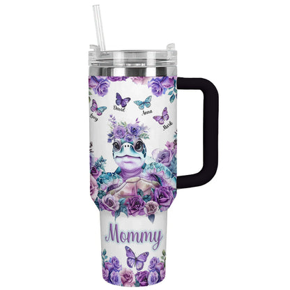 Shineful Tumbler Personalized Turtle Love Mom