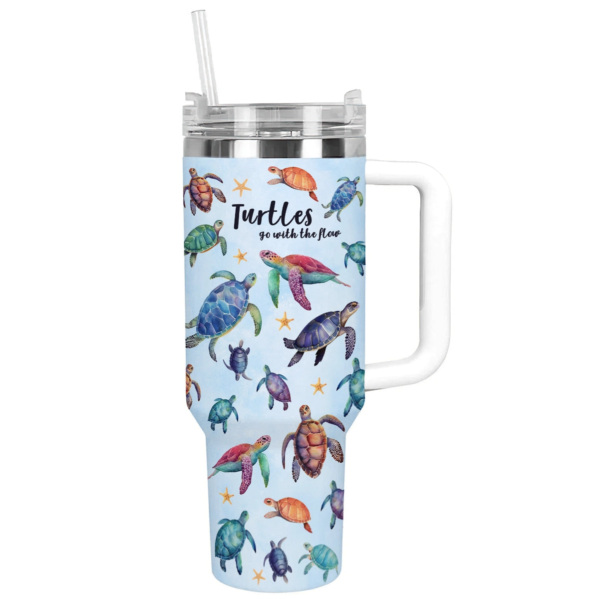 Shineful Tumbler Sea Turtle Go With The Flow