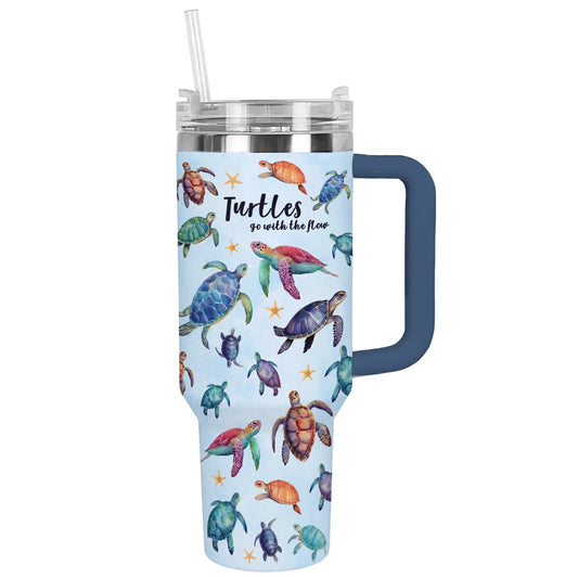 Shineful Tumbler Sea Turtle Go With The Flow