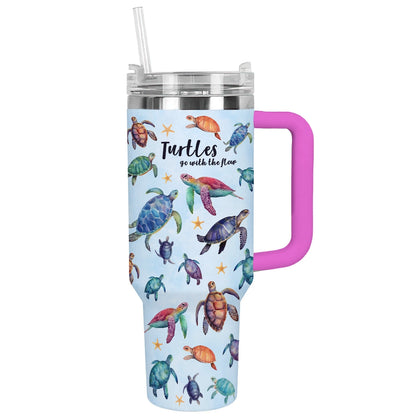 Shineful Tumbler Sea Turtle Go With The Flow