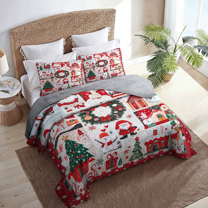 Shineful All Season Quilt 3-Piece Set Sweet Christmas