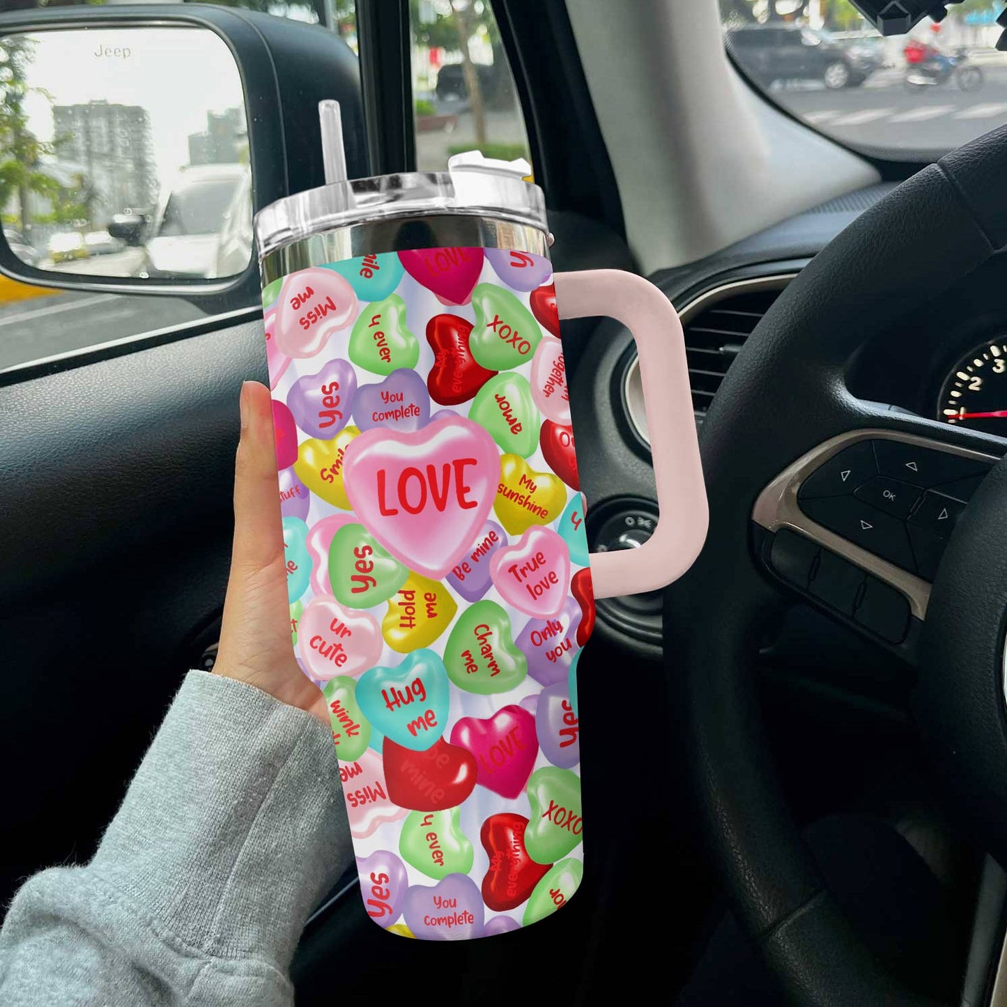 Shineful Tumbler Valentines Cute Heart