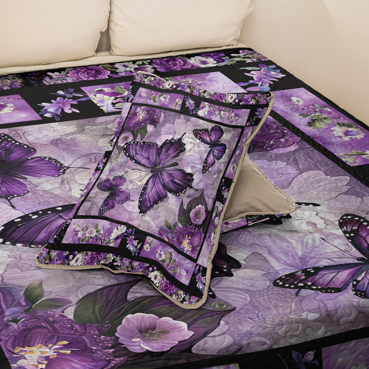 Shineful All Season Quilt 3-Piece Set Butterfly Dreams