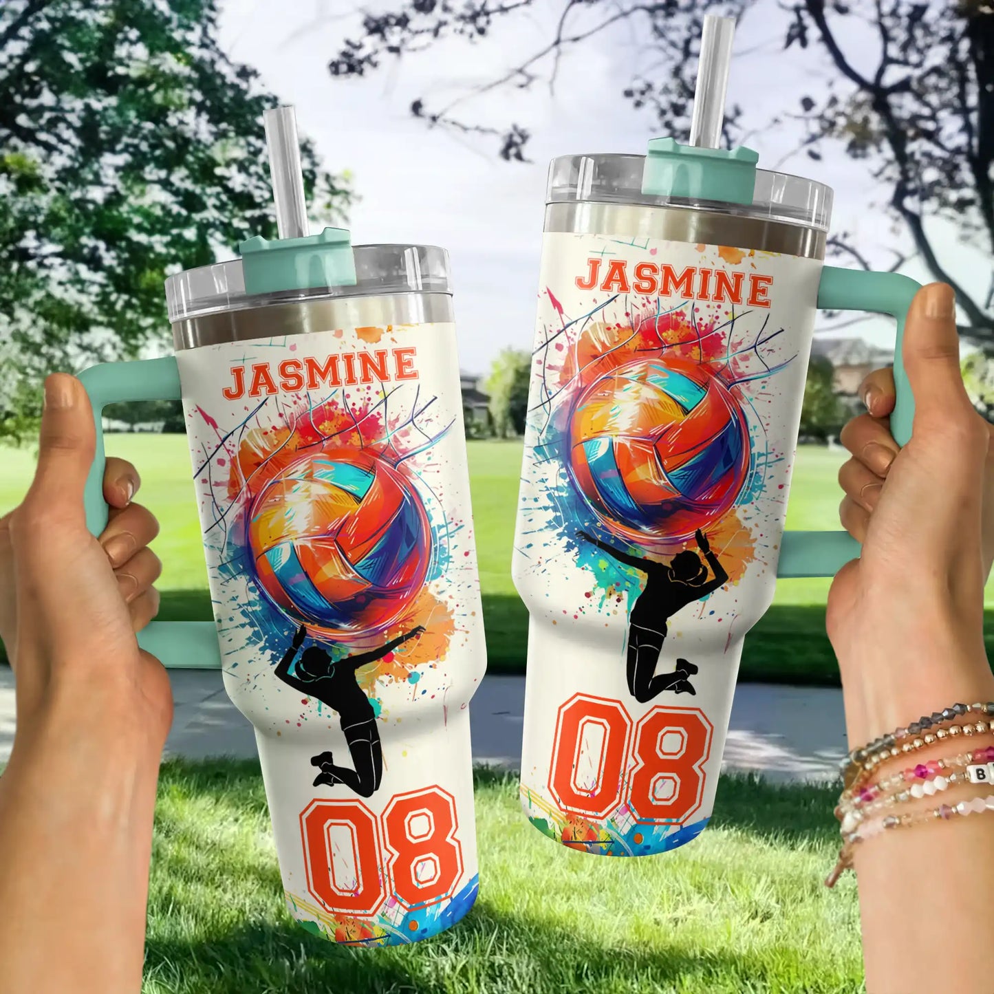 Shineful Tumbler Personalized Volleyball Sport Spirit