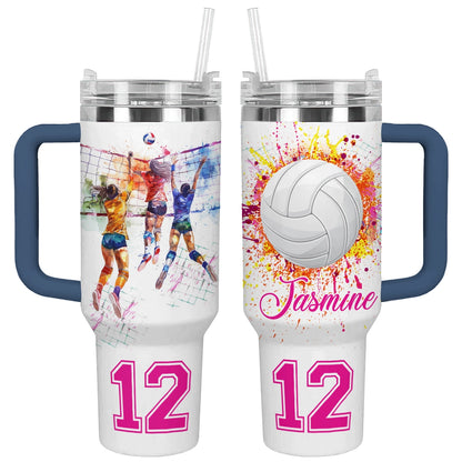 Shineful Tumbler Personalized Love Volleyball