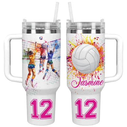 Shineful Tumbler Personalized Love Volleyball