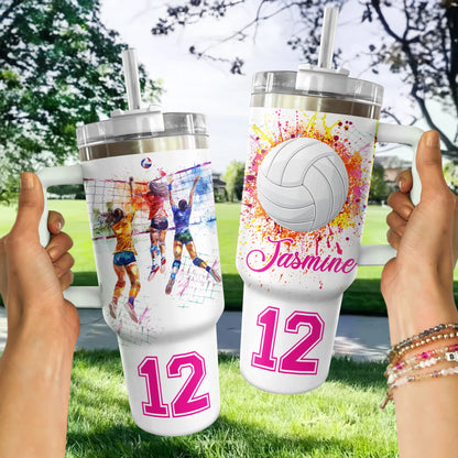 Shineful Tumbler Personalized Love Volleyball