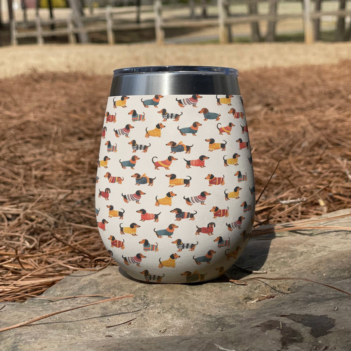 Dachshund 12 Oz Shineful™ Wine Cute Nl09 12Oz Tumbler